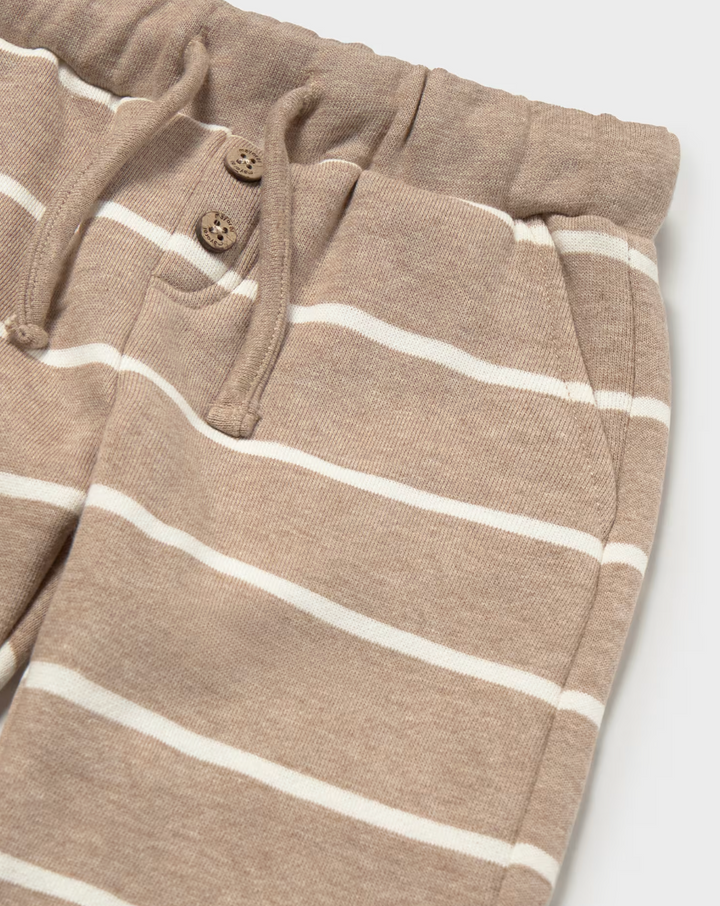 Tan Stripe Jogger Sweatpants | 2538