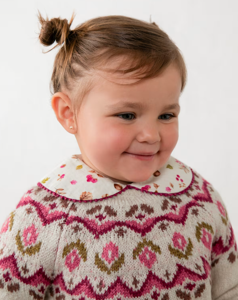 Rose Jacquard Sweater | 2384