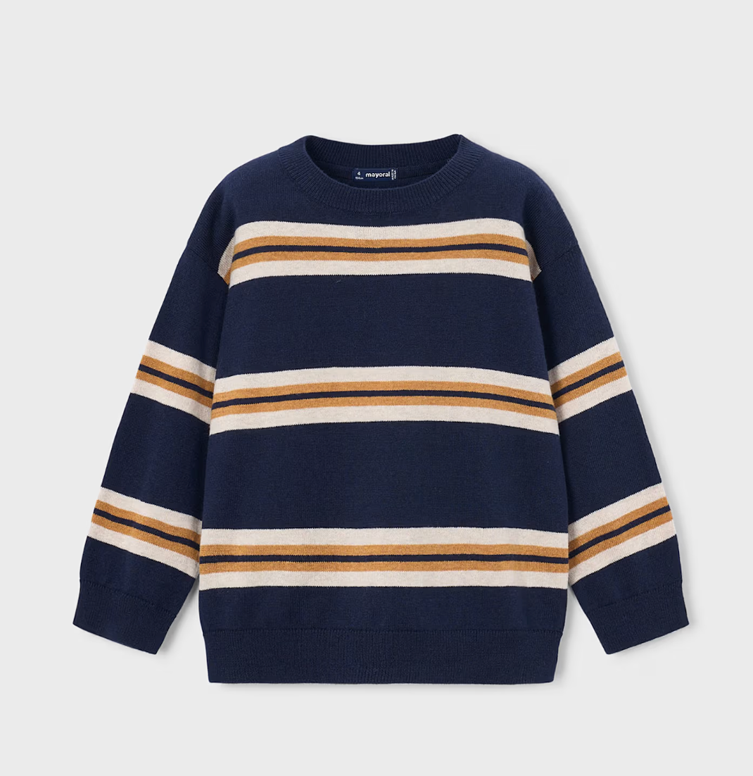 Navy Stripe Sweater | 4303