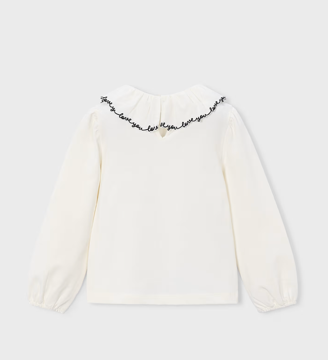 Ivory Love You Ruffle Blouse | 4149