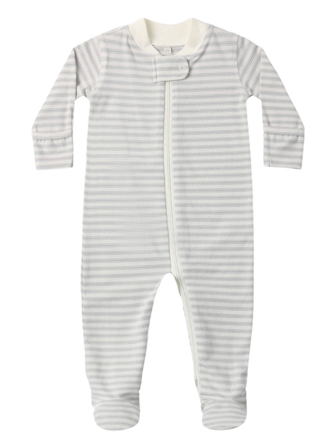 Zip Long Sleeve Sleeper Footie | Cloud Stripe
