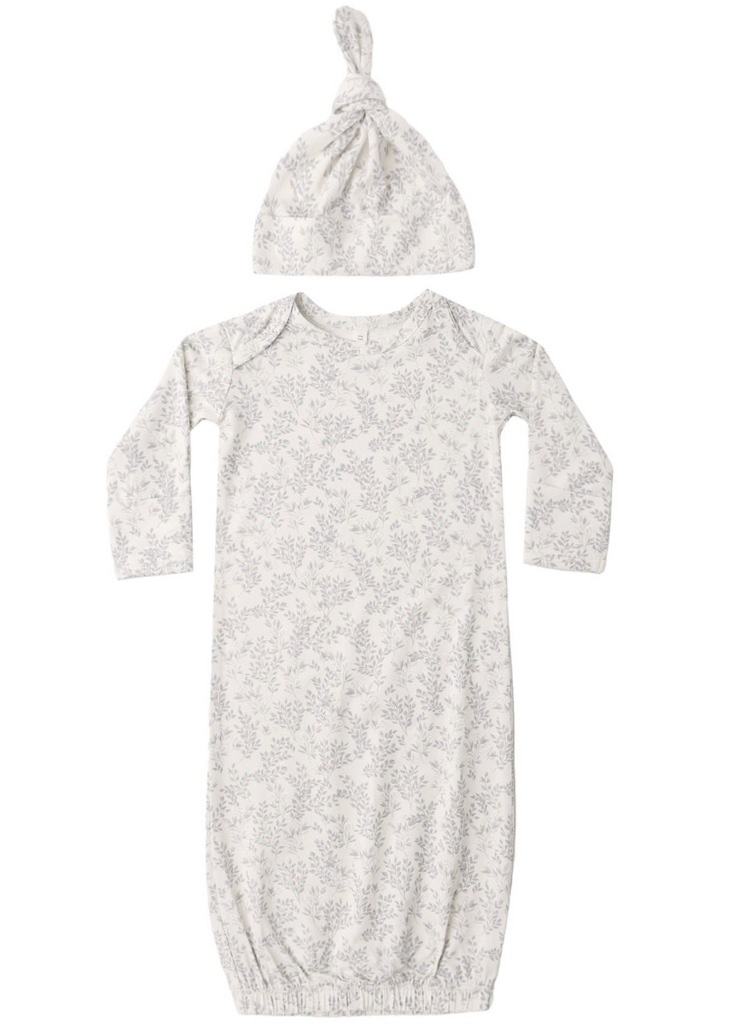 Bamboo Gown & Hat Set | Cloud Floral
