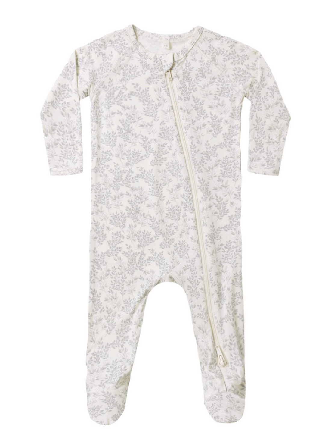 Bamboo Zip Footie | Cloud Floral