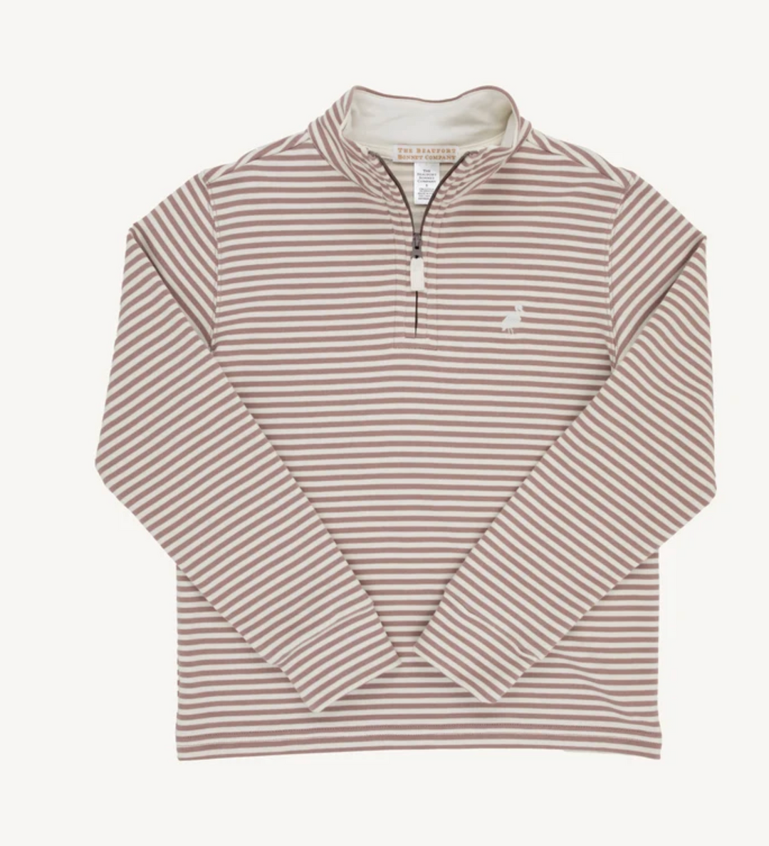 Haywood Half-Zip | Gray BayBrown/Palmetto Pearl Stripe
