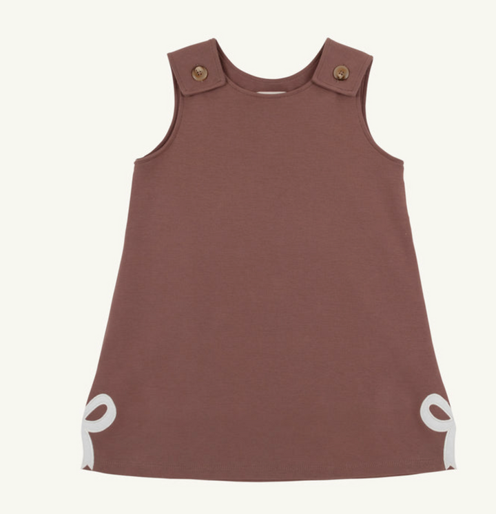 Juliet Jumper Pima | Gray Bay Brown w/Palmetto Pearl Bows