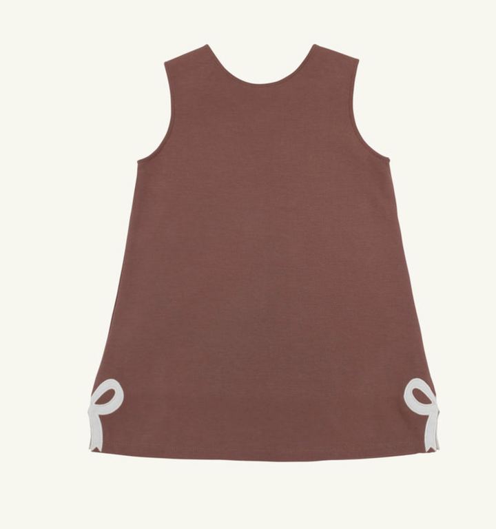 Juliet Jumper Pima | Gray Bay Brown w/Palmetto Pearl Bows