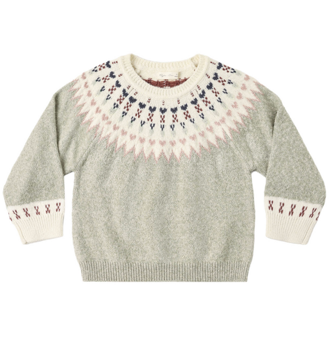 Fair Isle Sweater | Sage