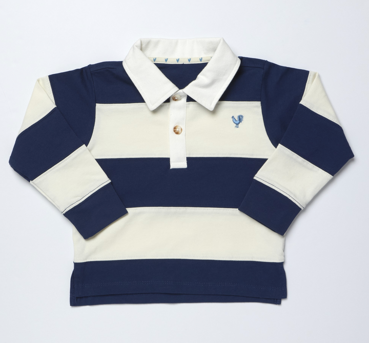 Albert Rugby Shirt | Navy &amp; White