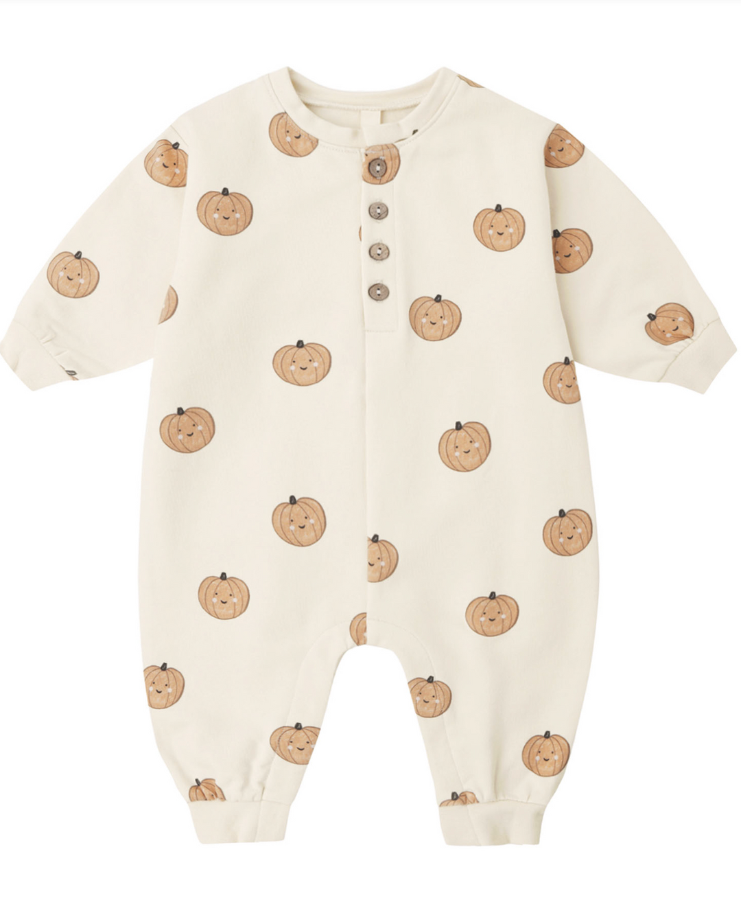 Relaxed Fleece Romper | Pumpkins