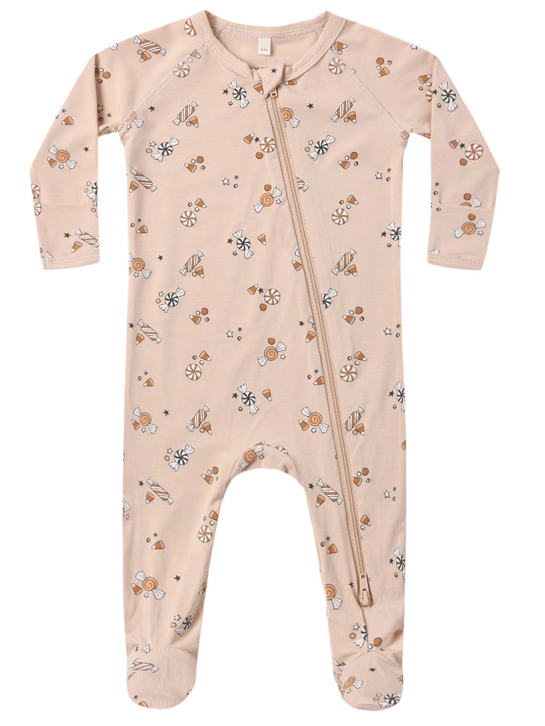 Bamboo Zip Footie | Candy