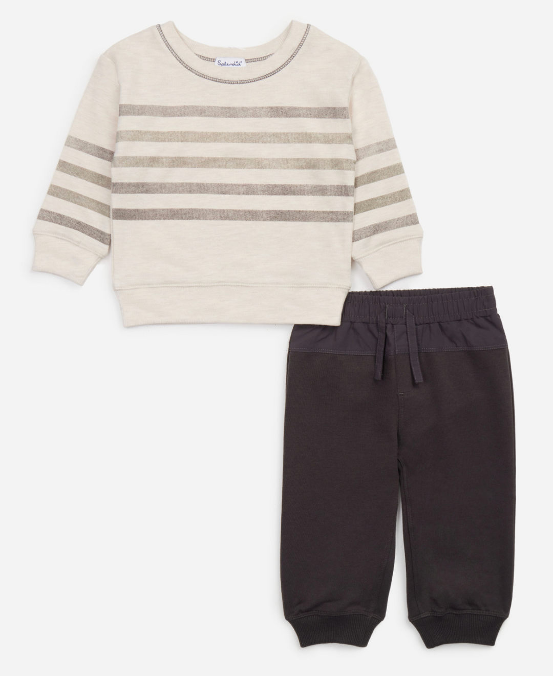 Baby Sunrise Stripe Pullover Set