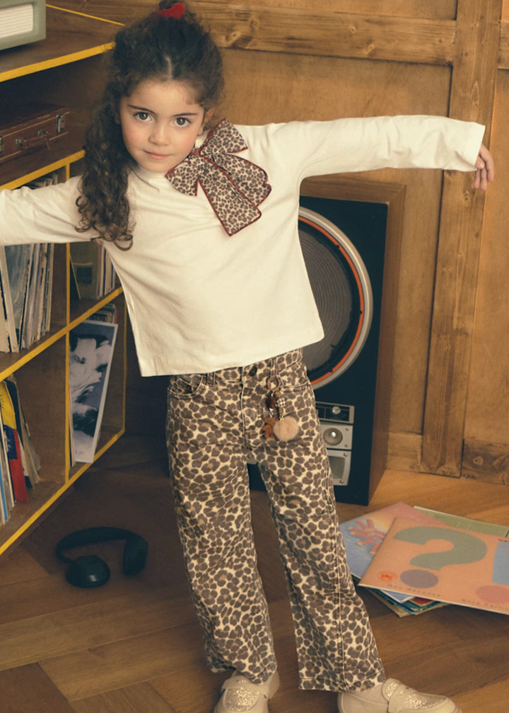 Leopard Twill Pants | 4519