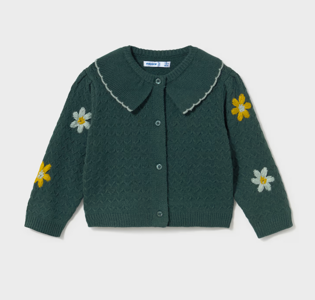 Green Floral Cardigan | 2306
