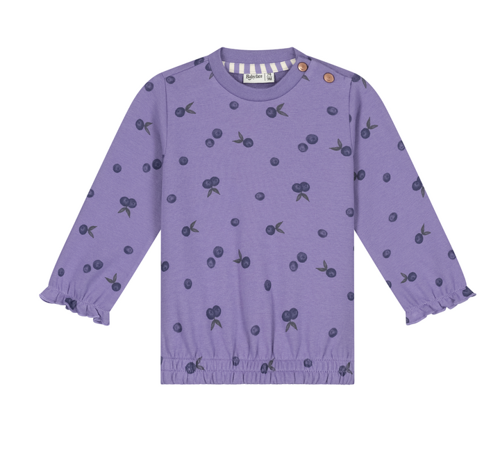 Baby Girl Print Sweatshirt | Faded Plum