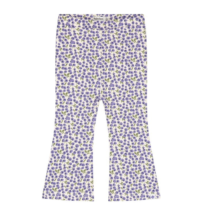 Baby Girl Flare Print Pants | Cream