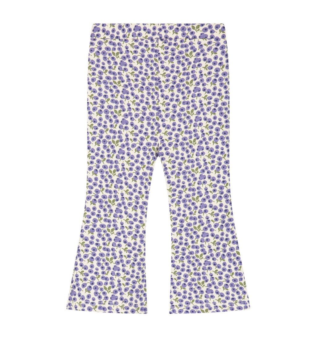 Baby Girl Flare Print Pants | Cream