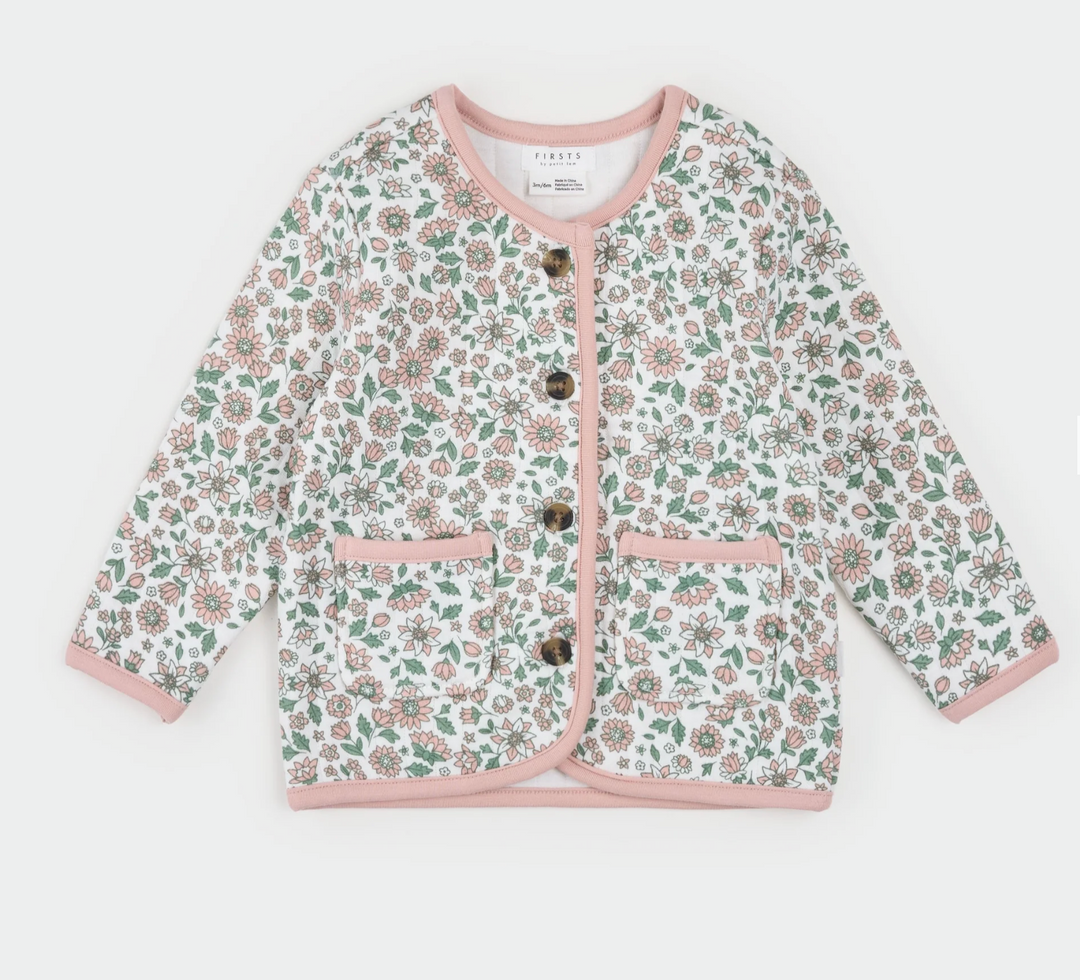 Farm Floral Quilted Cardigan