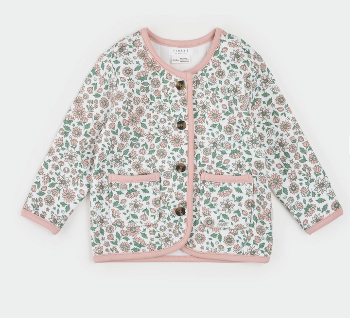 Farm Floral Quilted Cardigan