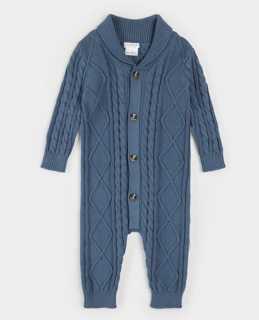 Indigo Sweater Knit Playsuit
