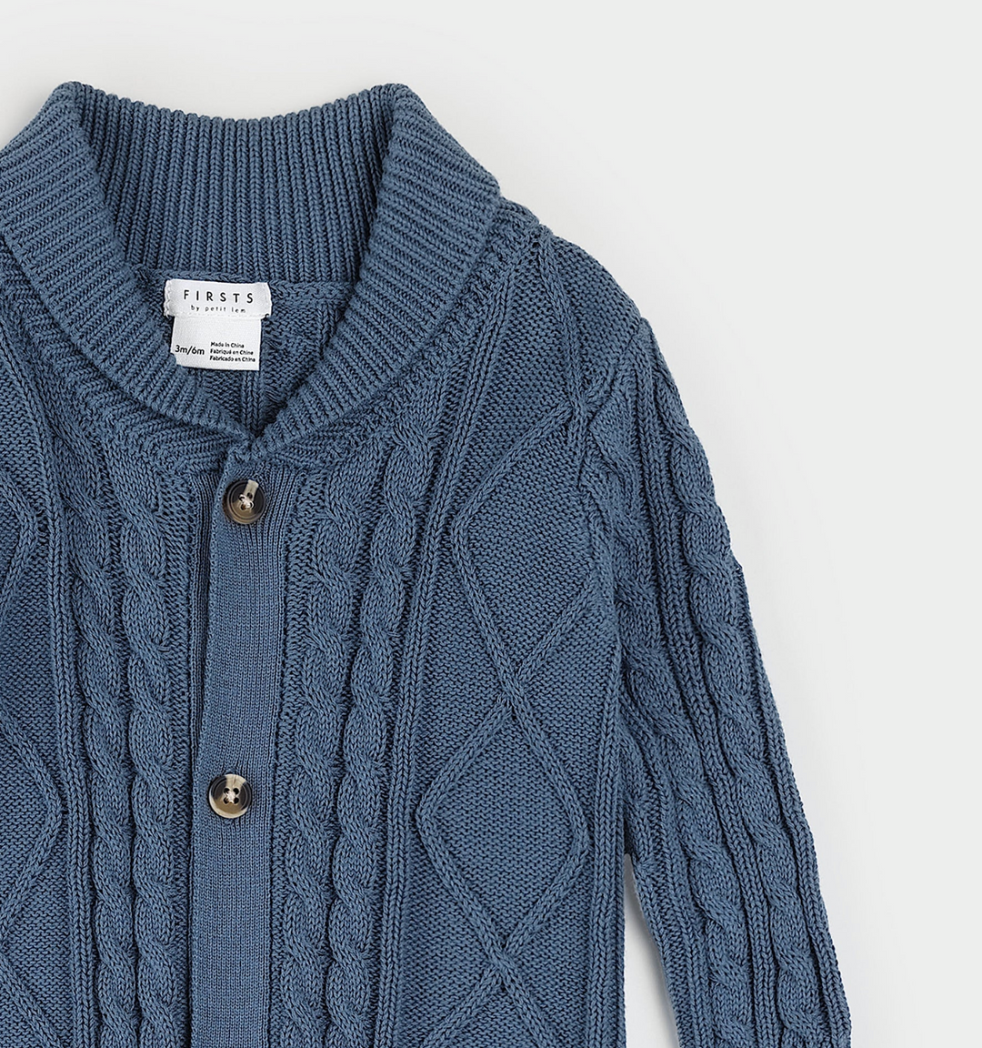 Indigo Sweater Knit Playsuit