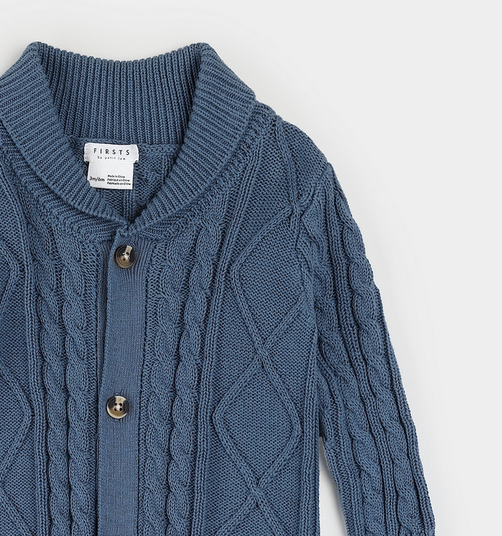 Indigo Sweater Knit Playsuit