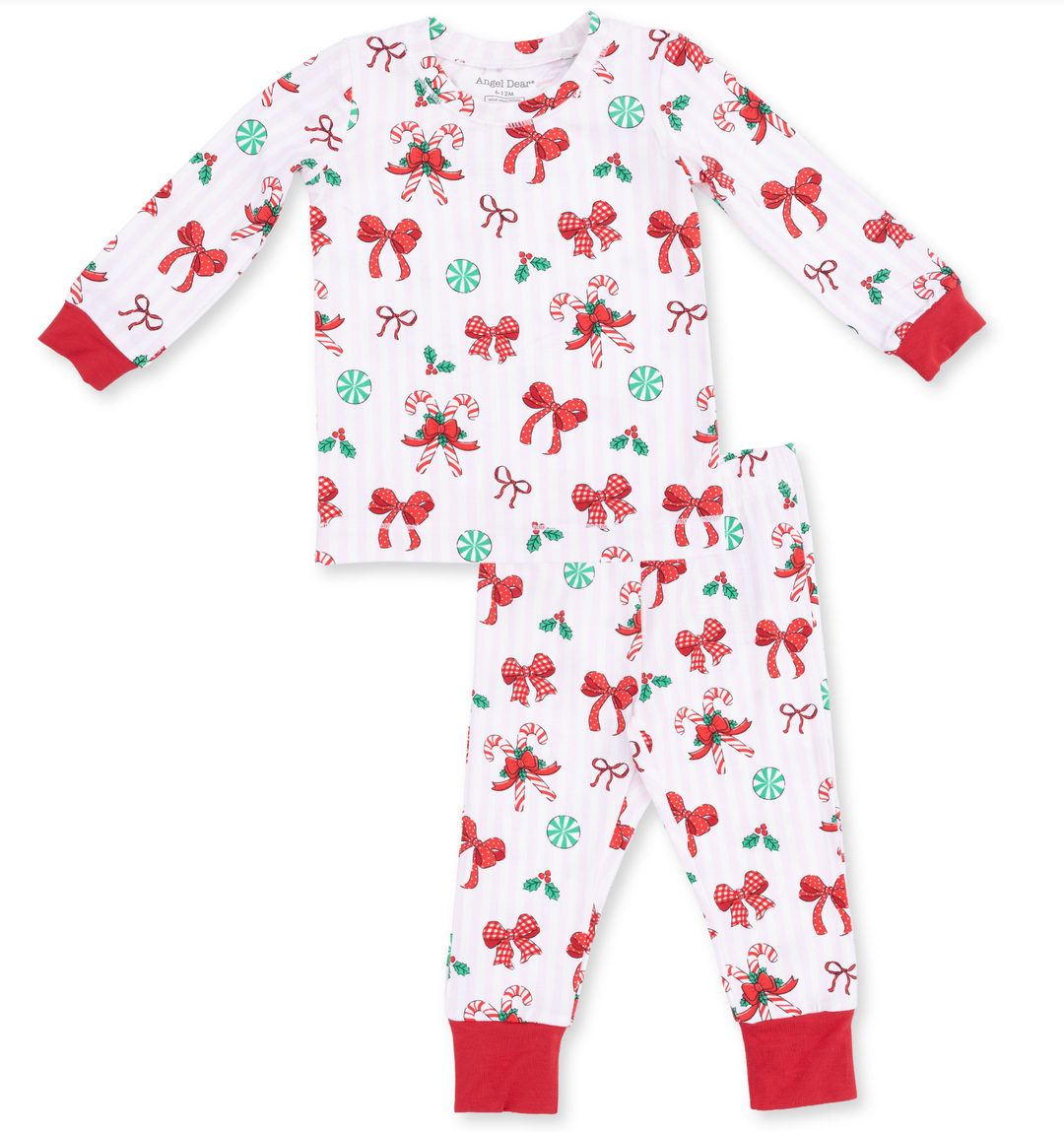 Loungewear LS Set | Bows &amp; Candy Canes