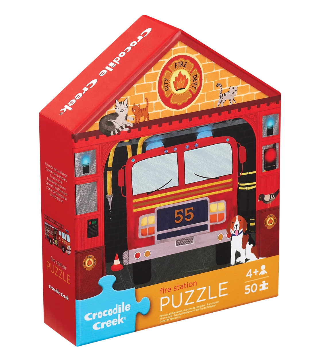50 pc. Flat House Puzzle | Fire House