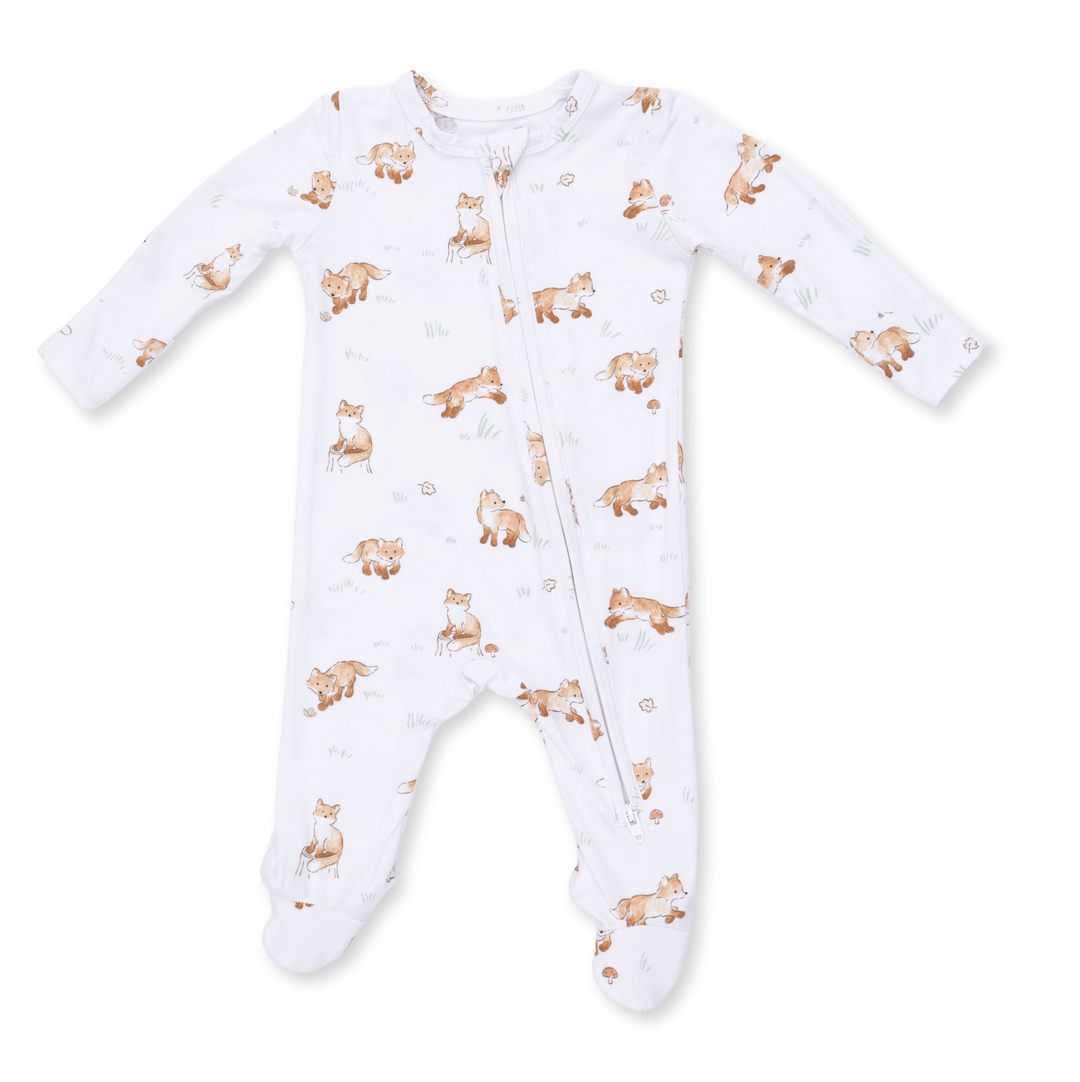 Two Way Zipper Footie | Little Explorer Fox