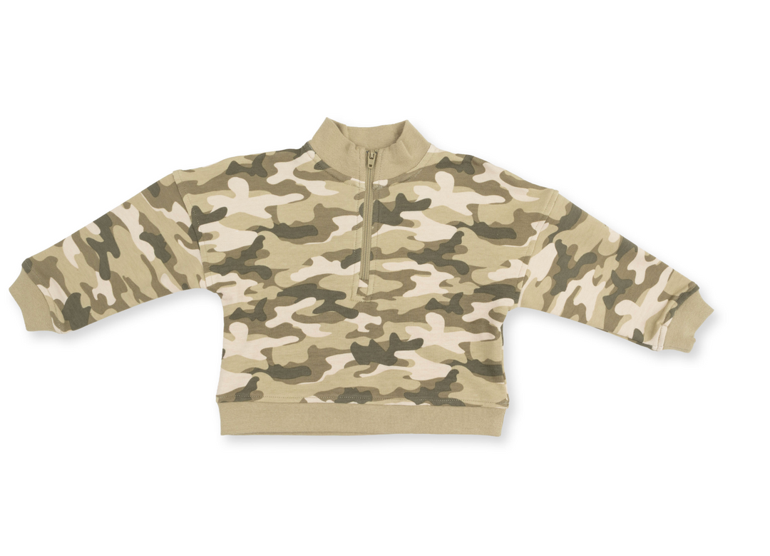 Half Zip Sweatshirt | Camo