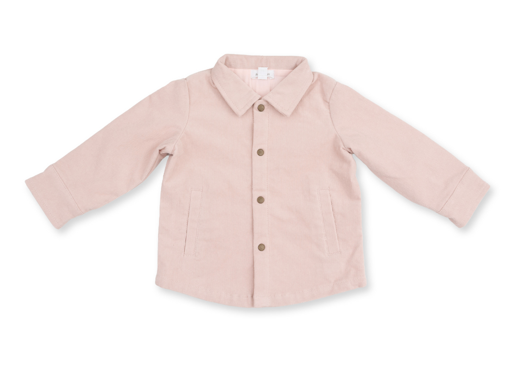 Solid Veiled Pink Shacket