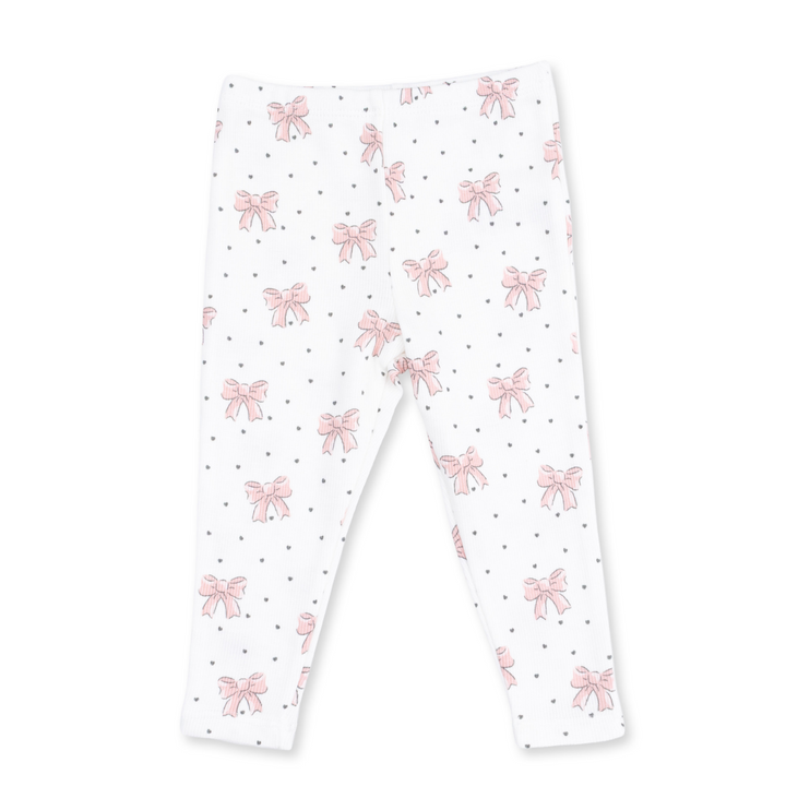 Ruffle Sweatshirt/Legging Set | Veiled Pink Bows
