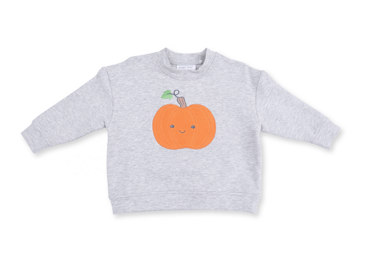 Grey Drop Sleeve Sweatshirt | Pumpkins