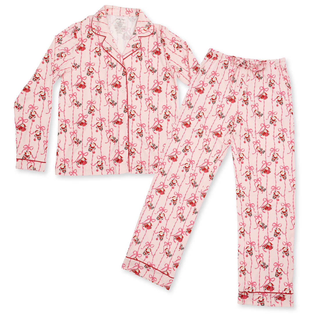 Adult LS Pajamas | Bows &amp; Santa