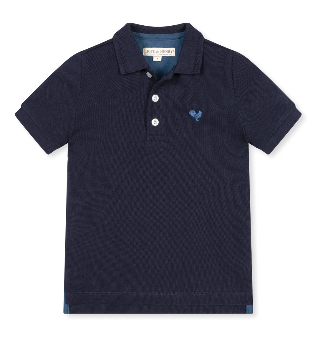 Organic Pique Polo | Navy