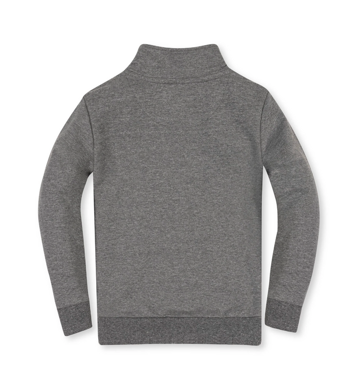 Organic French Terry Half-Zip | Dark Gray Heather