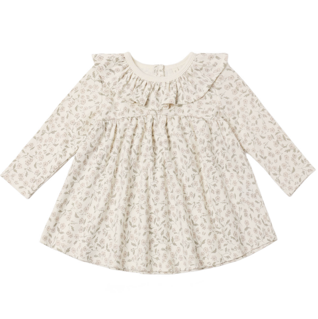 Ruffle Collar Jersey Dress | Floret