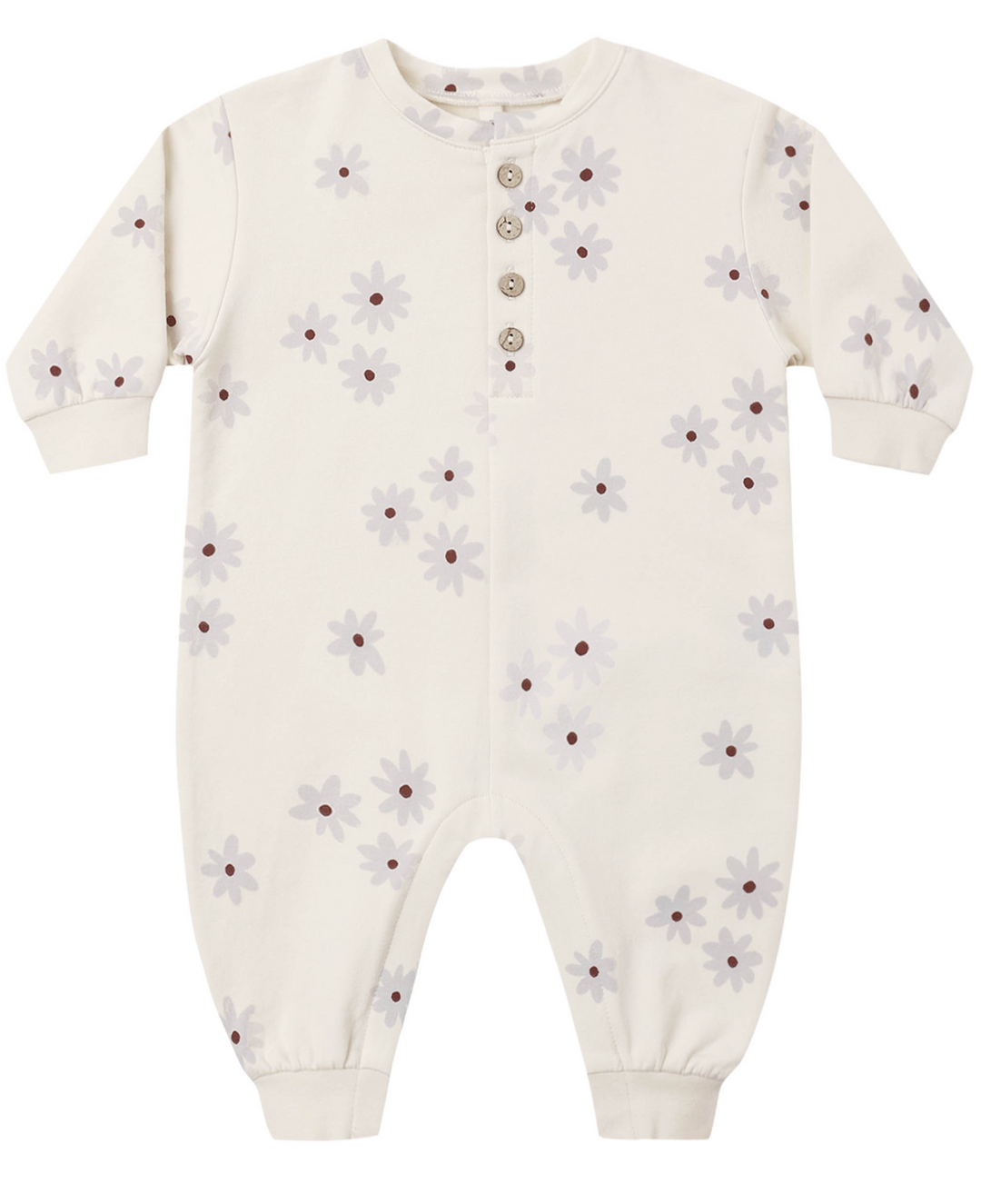 Relaxed Fleece Jumpsuit | Blue Daisy