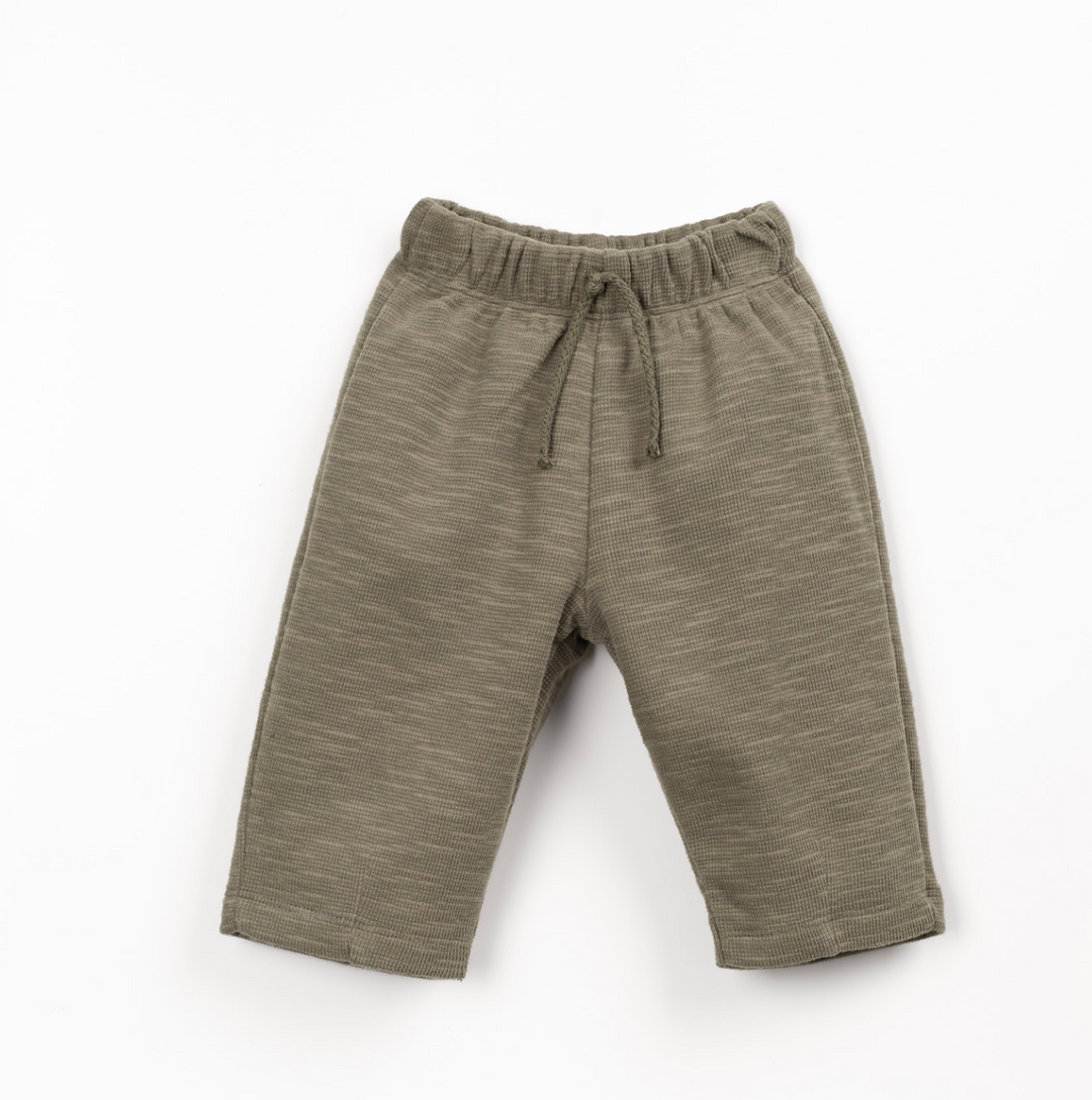 Olive Flame Rib Trousers