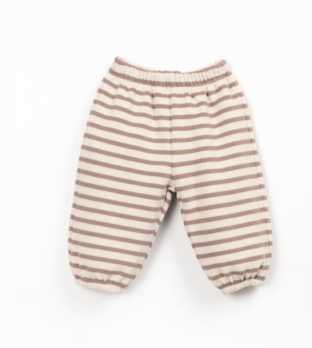 Tan Striped Jersey Trousers