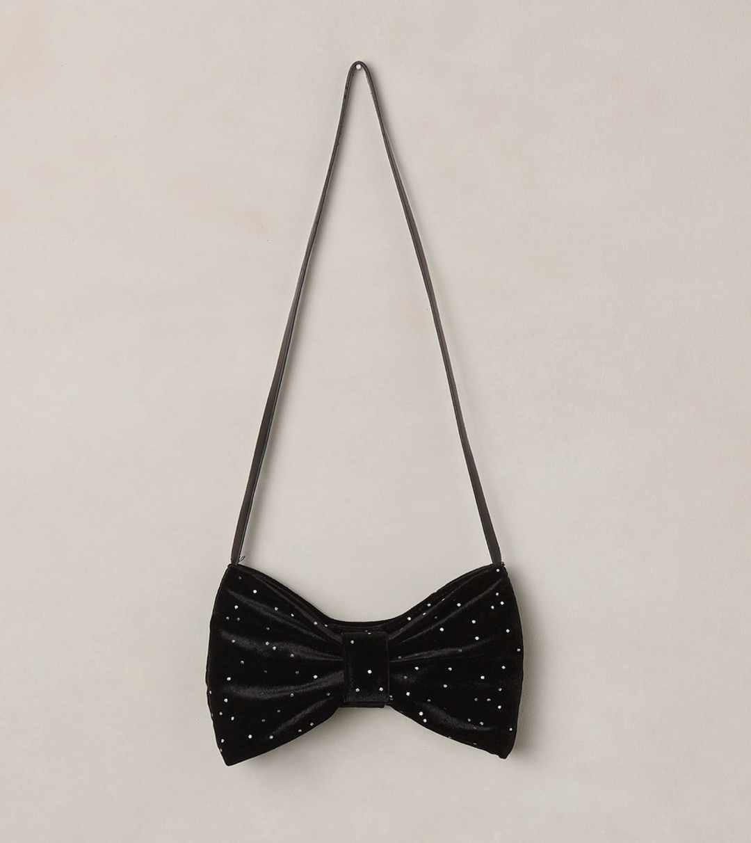 Bow Purse | Black Rhinestone