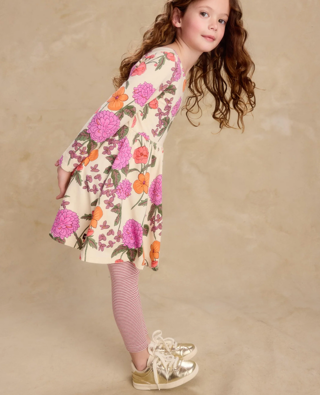 Printed Ballet Dress | English Dahlia