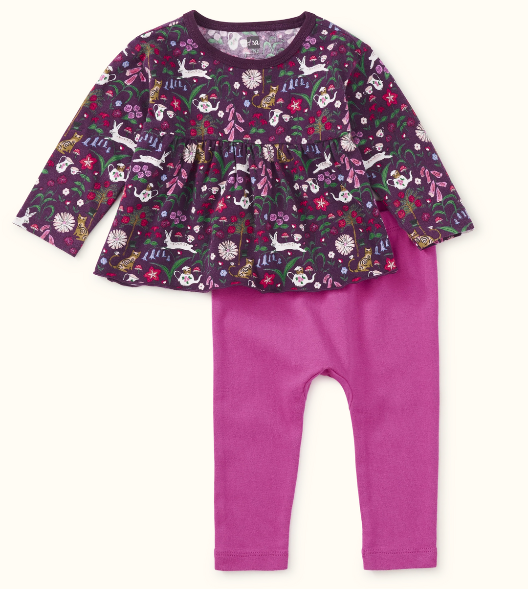 Peplum Two Piece Set | Tea Party Floral