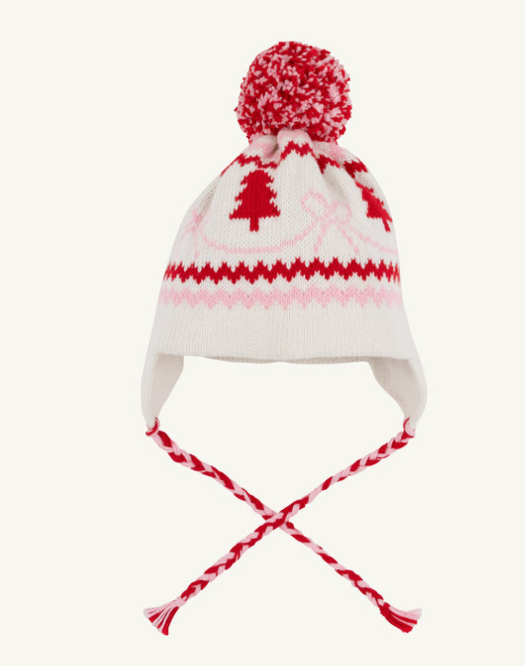 Parrish Pom Pom Hat | Palmetto Pearl w/Bows &amp; Trees