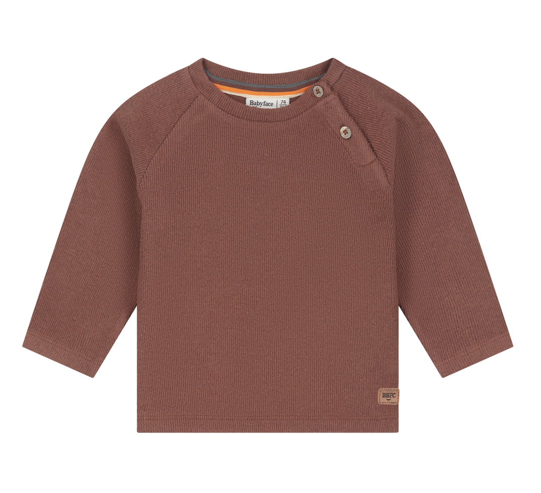 Baby Boy LS T Shirt | Chocolate