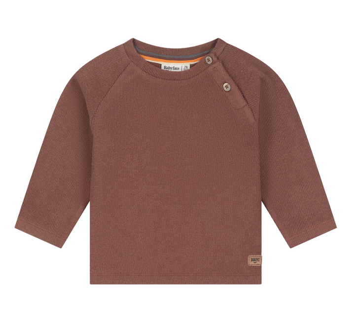 Baby Boy LS T Shirt | Chocolate