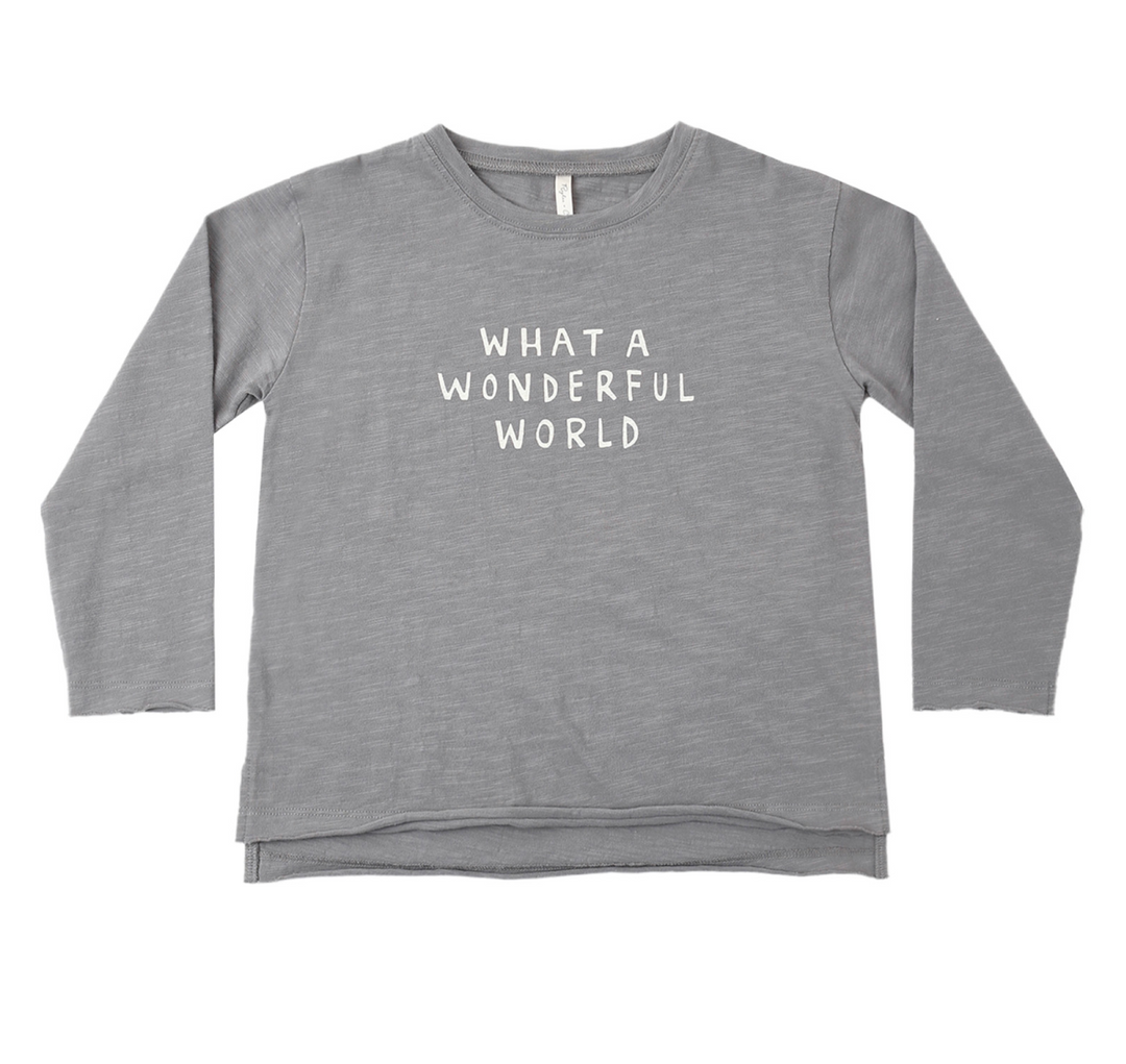 Raw Edge Long Sleeve Tee | Wonderful World
