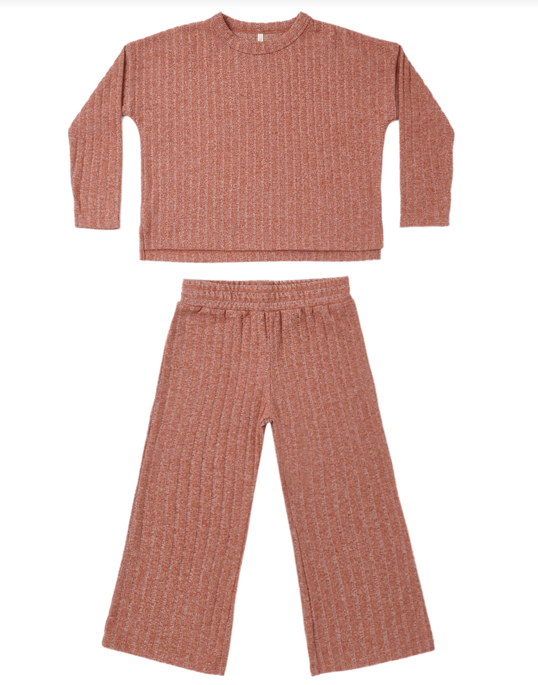Cozy Rib Knit Set | Ruby