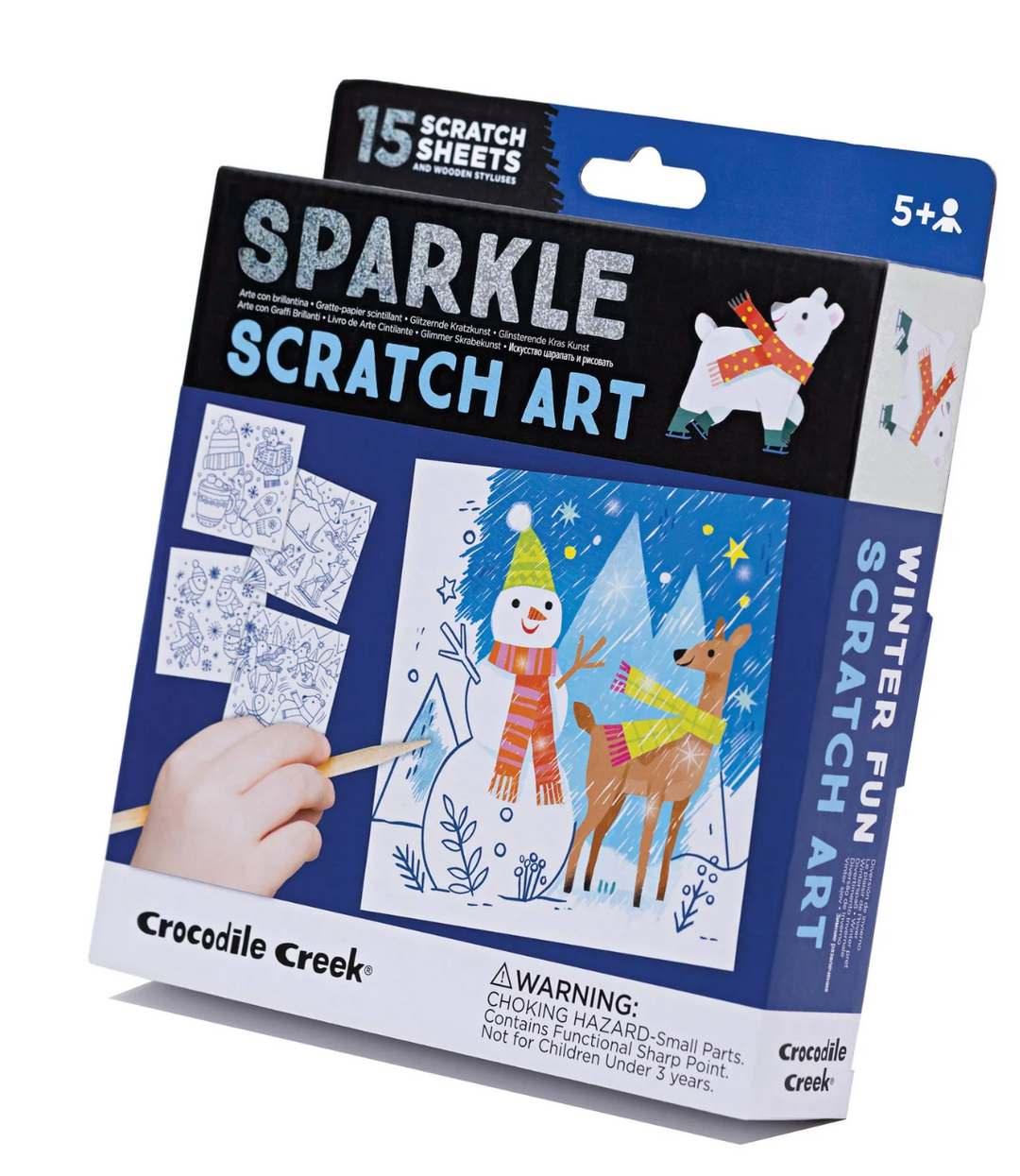Sparkle Scratch Art | Winter Fun