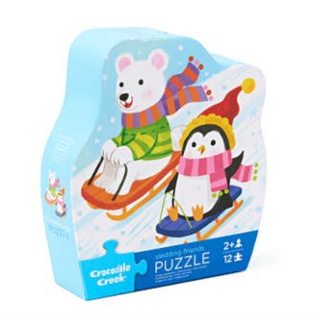 12 Pc. Mini Puzzle | Sledding Fun