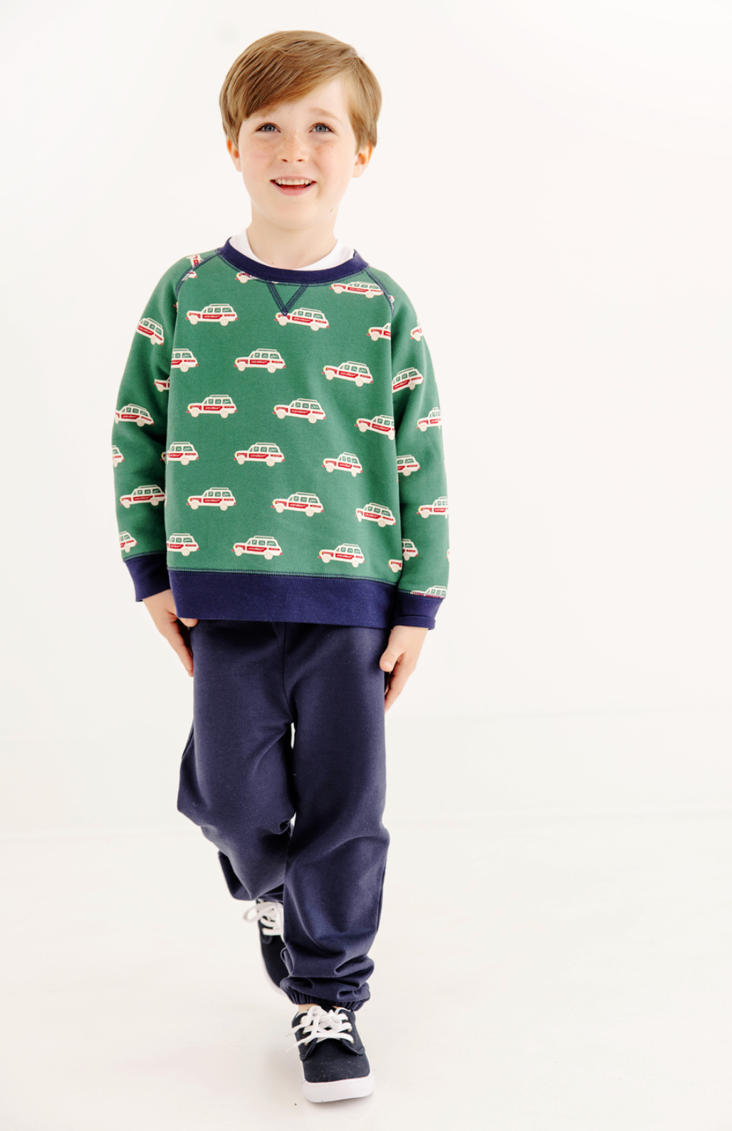 Smitty Sweatshirt | Windsor Wagon (Grier Green/Nantucket Navy)